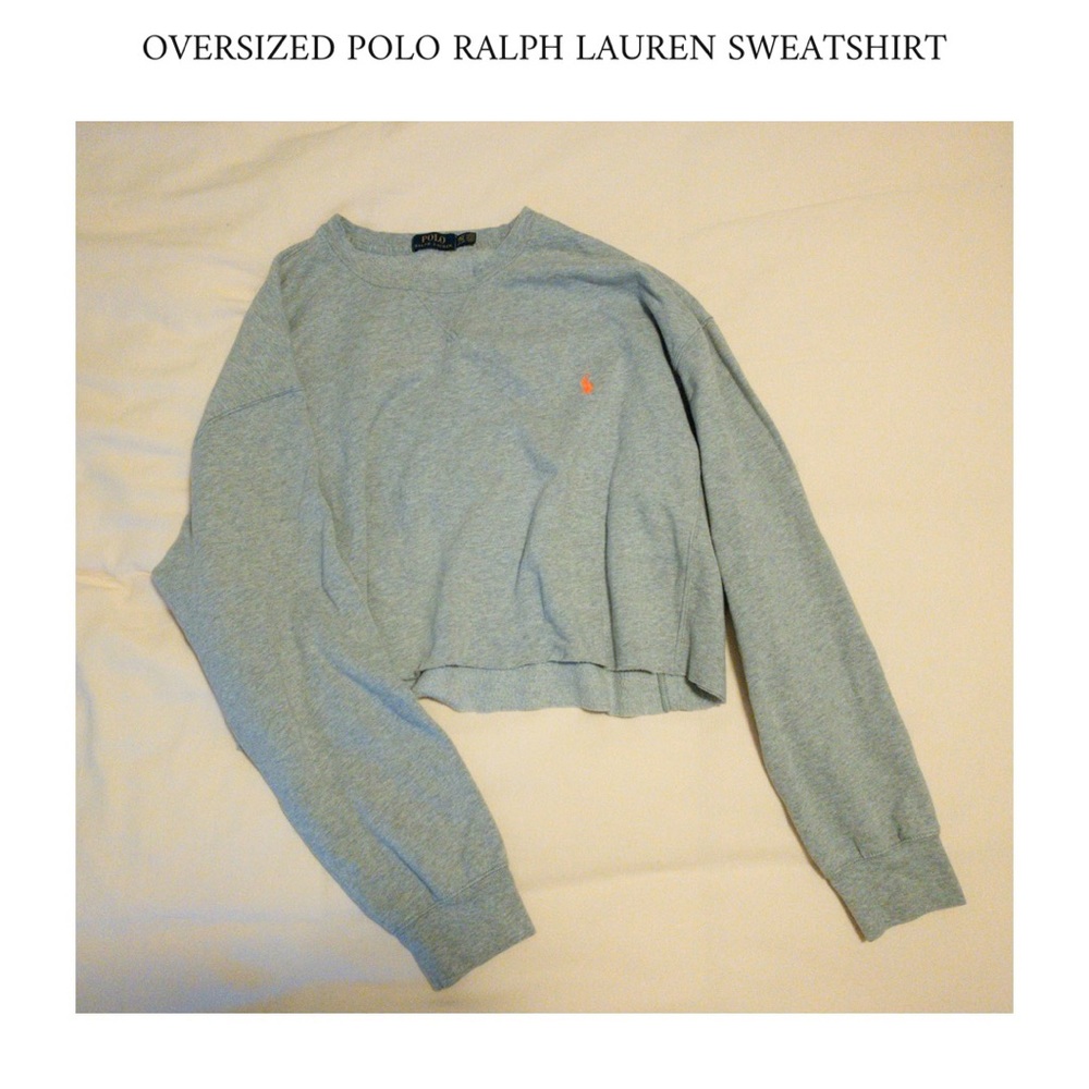 Cropped Polo Sweatshirt